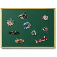Tulup MAGNETTAFEL 70x50 cm Goldener Rahmen Dunkelgrün