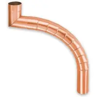 Grömo Gliederbogen Kupfer Ø100mm, gepresst, verschiedene Größen (Ausführung: Länge 1600-1695mm)