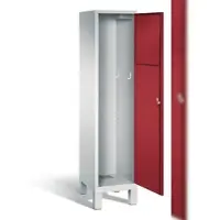 C+P S 3000 Evolo Metall Schließfach 1 Türen Zylinderschloss 420 x 500 x 1.850 mm Lichtgrau 48070-210 S10010