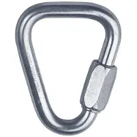 Singing Rock Mallon Big Delta Snap Hook Silber