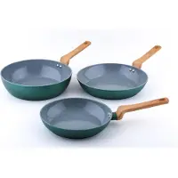 Cs Koch-systeme Bratpfanne "PURE, antihaftbeschichtet, grün" Aluminium 1 tlg. antihaftbeschichtet