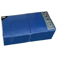 Papstar Servietten, 3-lagig 1/4-Falz 40 cm x 40 cm dunkelblau 1000 Stück