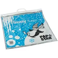Papstar Tiefkühltragetaschen, LDPE 12 l 47 cm x 43 cm "Frosty Times" 75 Stück