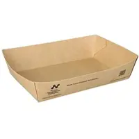 Papstar Conpax (LM) Snacktrays, Pappe "NOTPLA" 4 cm x 11 cm x 16 cm braun 480 Stück