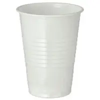 Papstar Starpak 100 Trinkbecher, PS automatengängig 0,18 l Ø 7,03 cm · 9,1 cm weiss | Folie (100 Stück)