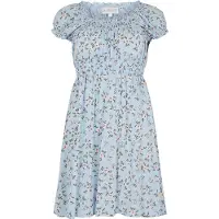Apricot Minikleid "Milkmaid Kleid Orchidee" mit Rüschen