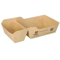 Papstar Conpax (LM) Snacktrays, Pappe "NOTPLA" 3,5 cm x 7 cm x 14,5 cm braun 720 Stück