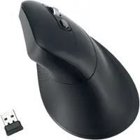 Kensington Vertikalmaus MY630 EQ Pro Fit Ergo M, kabellos, wiederaufladbarer Akku, 6 Tasten und Scrollrad, 1000/1600/2400 dpi, PCR, schwarz