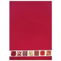 Framsohn Frottier Geschirrtuch Waffel 'Gewürze' 50 x 70 cm Bordeaux- Rot