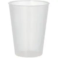 Papstar Starpak 375 Mehrweg-Trinkbecher PP 0,2 l Ø 7,5 cm · 9,6 cm transluzent extra stabil