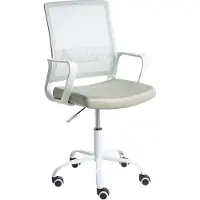 Beliani Bürostuhl Mintgrün Netzstoff Atmungsaktiv Drehbar Höhenverstellbar mit Armlehnen Modernes Design Computer Drehstuhl für Homeoffice Büro
