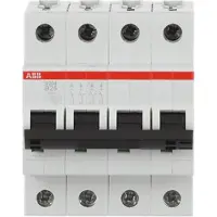 ABB Automatsikring C 40A, 4-polet C-karakteristik, brydeevne 6kA, 230/400V AC, 70mm bred S204-C40