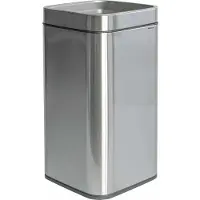 MAUL Abfallbehälter MAULprime 25 l Edelstahl 25.1 x 25.1 x 49.2 cm silber