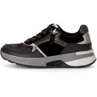 Gabor Rollingsoft ROLLINGSOFT Damenschuhe - bequeme Schnür- Halbschuhe schwarz Freizeit NEU