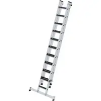 Proregal Stufen-Schiebeleiter 2-teilig mit nivello-Traverse und clip-step R13 1x11 + 1x10