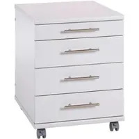 Proregal Rollcontainer Eagle HxBxT 57 x 42 x 50 cm mit Rollen 4 Schubladen Lichtgrau