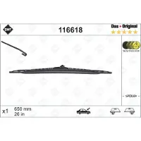 SWF Wischblatt Standard 116618, 650mm, Vorne, 1 Stück