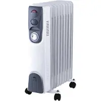 Gripo olietradiator 2000W - Med termostat & timer, 1,5m kabel m/Schuko-stik, 3 indstil.