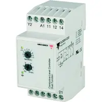 Carlo gavazzi Ind- og udpumpningsrelæ justerbar følsomhed spolespænding 24V AC/DC, 2 polet skiftekontaktsæt til DIN-skinne