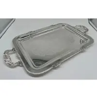 Demotex GmbH Pompöös by Casa Padrino Luxus Barock Serviertablett Krone Silber 47 cm - designed by Harald Glööckler