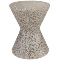 Casa Padrino Luxus Beistelltisch / Hocker Grau Ø 40 x H. 51 cm - Runder Beton Tisch / Sitzhocker - Wohnzimmer Möbel - Luxus Möbel - Beton Möbel - Luxus Einrichtung - Wohnzimmer Einrichtung