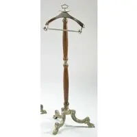 Casa Padrino Luxus Barock Dressboy Braun / Bronzefarben 45 x 45 x H. 127 cm - Edler Messing Kleiderständer - Barock Hotel Garderoben Möbel