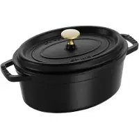 Staub Cocotte, Schwarz, Eisenguss, 23 cm, 3,3 kg