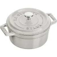 Staub mini cocotte mini gusseiserner Topf rund 250 ml, Trüffel