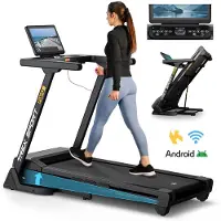 Trex Sport Laufband für zuhause klappbar elektrisch TX-1000TM PAVO | Treadmill mit LCD-Touchscreen, bis 16 km/h, 24 Programme, 130 kg Benutzergewicht