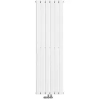 Emke Heizkörper, Flachheizkörper mit Zentralanschluss, Weiss 160x46cm 850W Einlagig