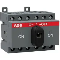 ABB OT16F3C Lastumschalter 3-polig 16A mit schwarzem Knebelgriff I-0-II 1SCA104816R1001