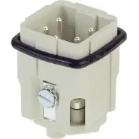 Harting Han 4A Stifteinsatz (M) Schraubanschluss, 4-polig+PE 230V/400V, 10A - 1 Stück