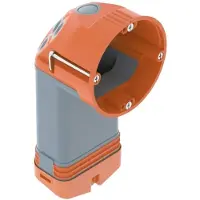 Obo Bettermann OBO 2003828 HW Elektronikdose luftdicht Polypropylen / Thermoplastisches Elastomer orange / grau HE 74-L - 10 Stück