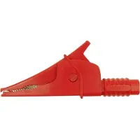 Cliff Croc Clip Sikkerhedskrokodillenæb Stikforbindelse 4 mm CAT III 1000 V Rød