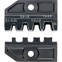 Knipex Crimpeinsatz für unisolierte, offene Steckverbinder 2,8 + 4,8 mm 80 mm - 974904