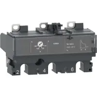 Schneider Electric Strømrelæ TM100D for ComPacT NSX 100/160/250 maksimalafbrydere, bimetal/elektromagnetisk, mærkestrøm 100 A, 3 poler 3 beskyttede