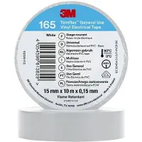 3M Temflex 165 Vinyl Elektro-Isolierband, Weiß, 15 mm x 10 m, 0,15 mm