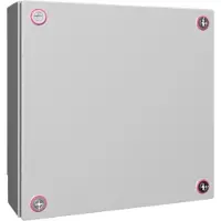 Rittal KX Stahl Anschlussdose 400x400x120mm RAL7035 - 1511000