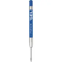 Parker Quink Nachfüllminen mit Geltinte | mittlere Schreibspitze (0,7 mm) | blau | 2 Stück