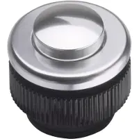 Grothe Klingeltaster rund 11,5mm Knopf alu, Hülse alu PROTACT 310 AL