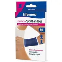 Lifemed Elastische Sportbandage blau "Handstütze" L / 12 Stück