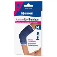 Lifemed Elastische Sportbandage blau "Ellbogenschutz" M / 96 Stück