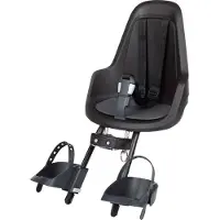 Bobike GO Mini Front Mount Fahrradsitz, Urban Black