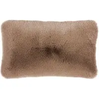 PAD Dekokissen "Evita", beige, unifarben, B:35cm L:60cm, Polyester, Dekokissen_Sitzkissen_Kissenhüllen, Dekokissen, Kunstfell