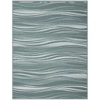 Biederlack Wohndecke Wave Motion 150x200 cm - blau;grün