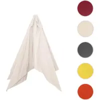 Mendler Ersatz-Bezug für Sonnenschirm Florida, Sonnenschirmbezug Ersatzbezug, Ø 3m Polyester 6 Streben creme