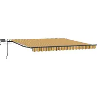 vidaXL Ausziehbare Markise Mehrfarbig 450 x 300 cm Stoff und Aluminium