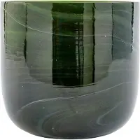 Pols Potten Vase Marbled Glass Dark Green S