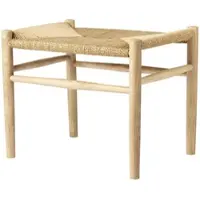 FDB Møbler - J83 Hocker, Buche geseift / Naturgeflecht (Special Edition)