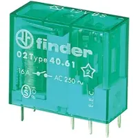 Finder FIN 40.61.6 12V - Bistabiles Steckrelais, 12V, 1 Wechsler, 16A